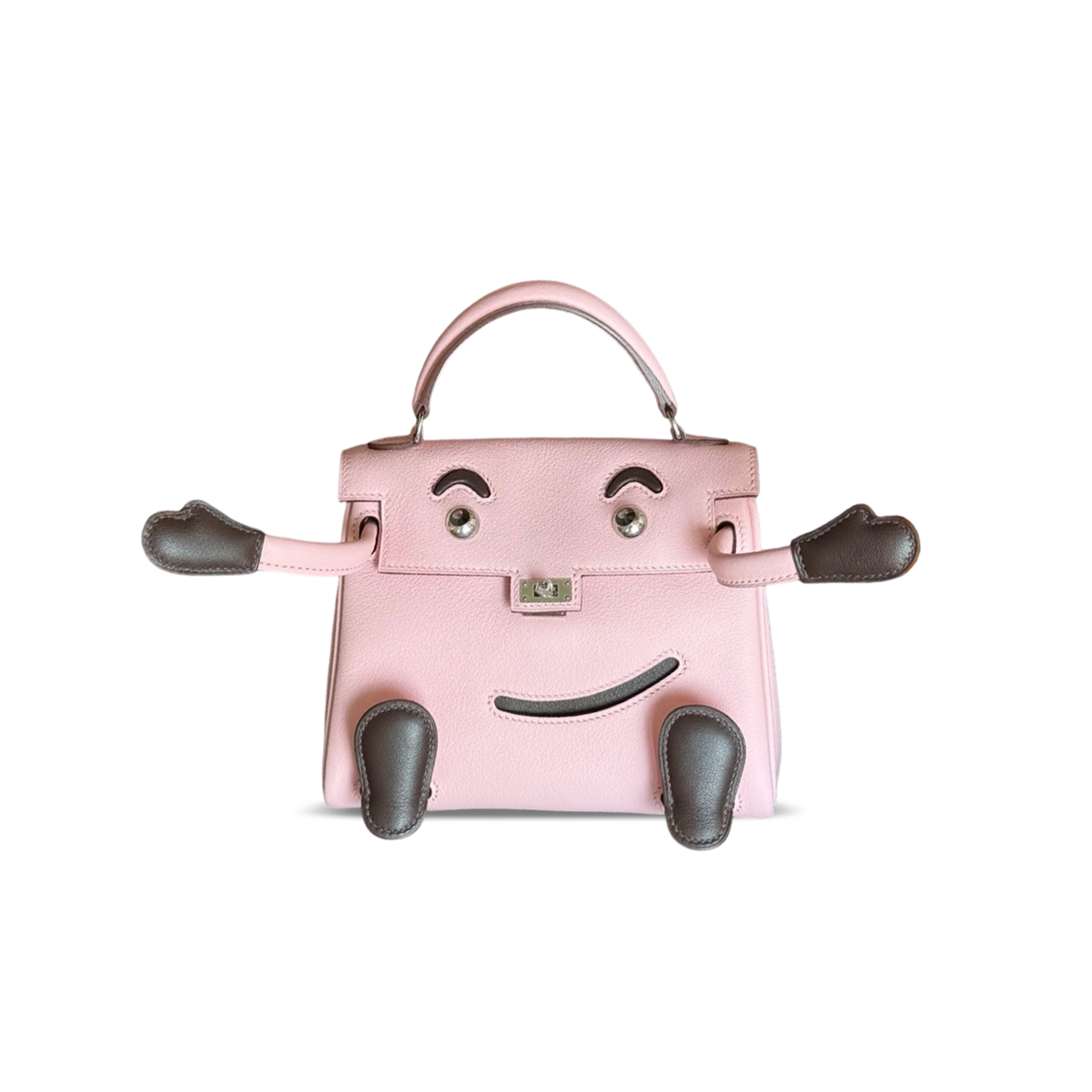 H**mes MASTER KELLY DOLL SWIFT PALLADIUM HARDWARE (16*12*7cm)